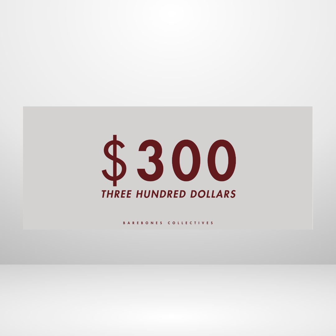 $100 - $50,000 - Reverse Black Cherry Set of 4 Cash Place Holders