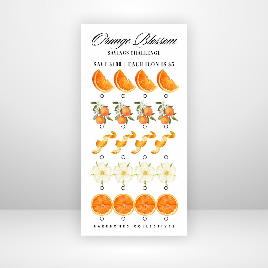 Orange Blossom Savings Challenge Save $100