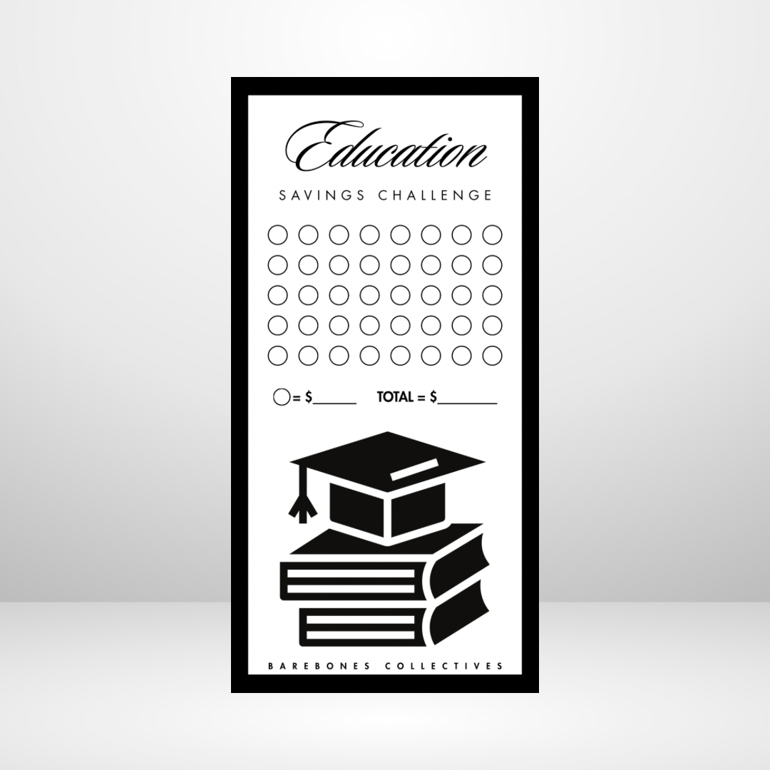 Education Customizable Barebones Savings Challenge