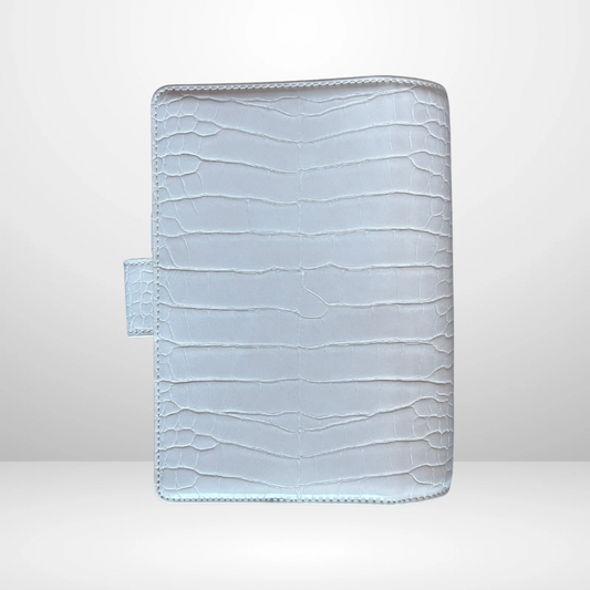 The Millionaire Mindset Barebones Binder in Pearl Croc PRE ORDER DATE OPENS JULY 3