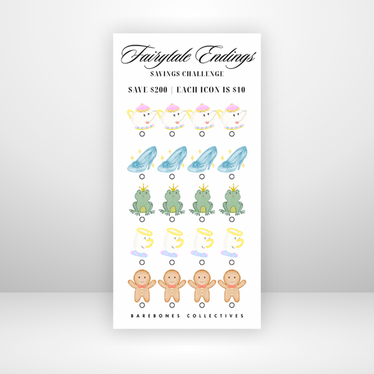 Fairytale Endings Savings Challenge Save $200