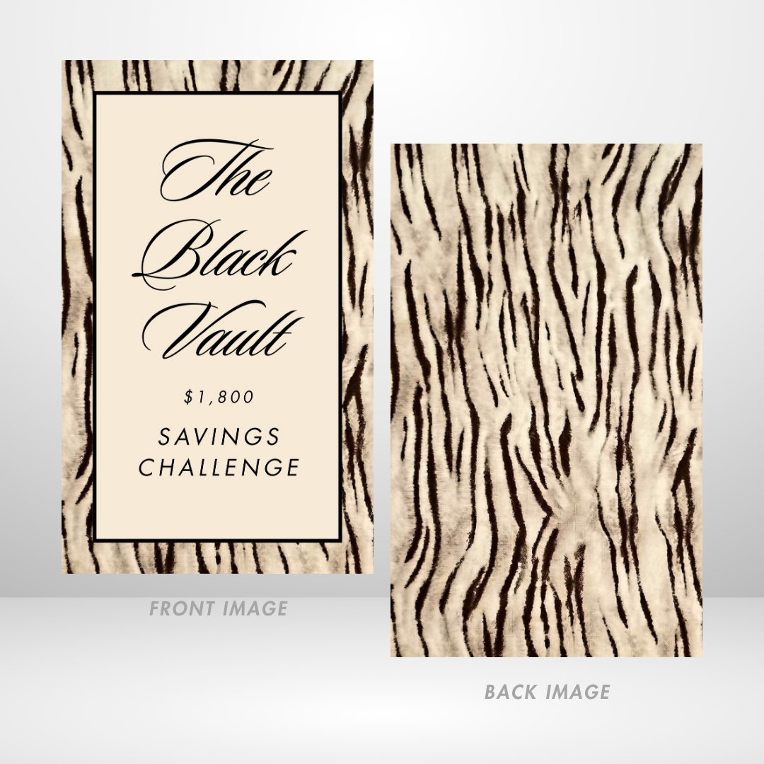 Vanilla Tiger - The Black Vault Savings Challenge Personal Size Binder Bundles