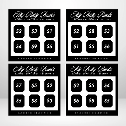Itty Bitty Bucks Saving Challenges and Envelopes Bundle