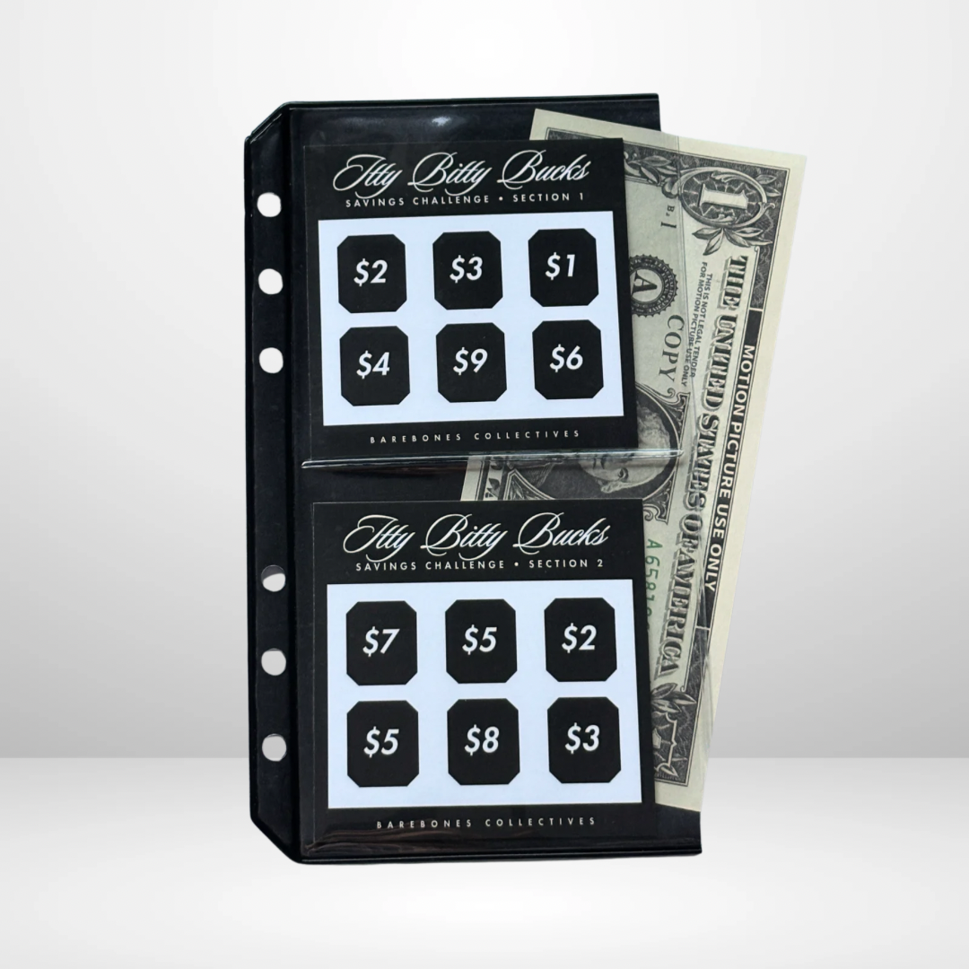 Itty Bitty Bucks Saving Challenges and Envelopes Bundle