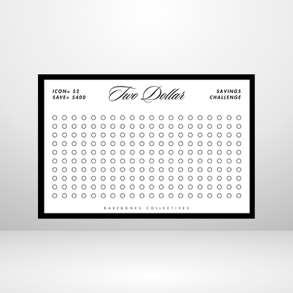Demomination $1-$100 Savings Challenge A5 Size
