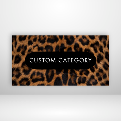 Leopard Fur Full Coverage Cash Envelopes Labels Set of 3