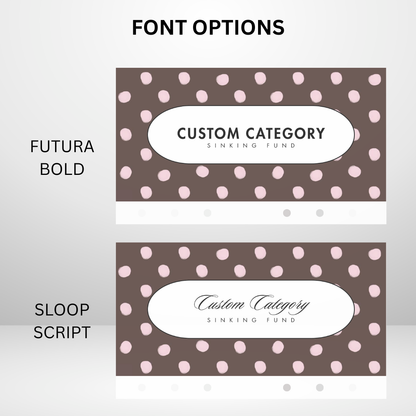 Pink Polkadots Handmade Cash Envelope Personal Size Set of 3