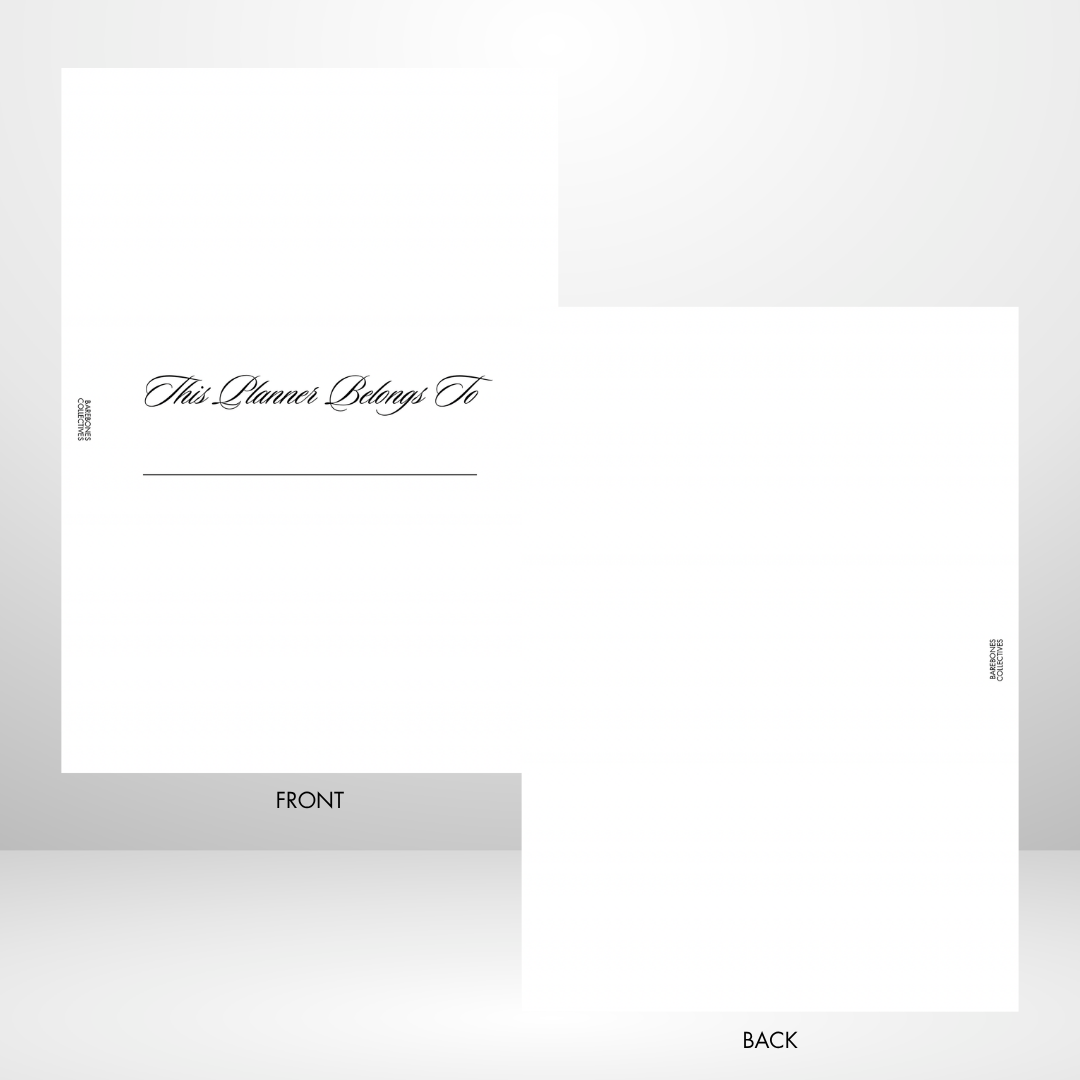 Barebones Monthly Planner A5 Inserts