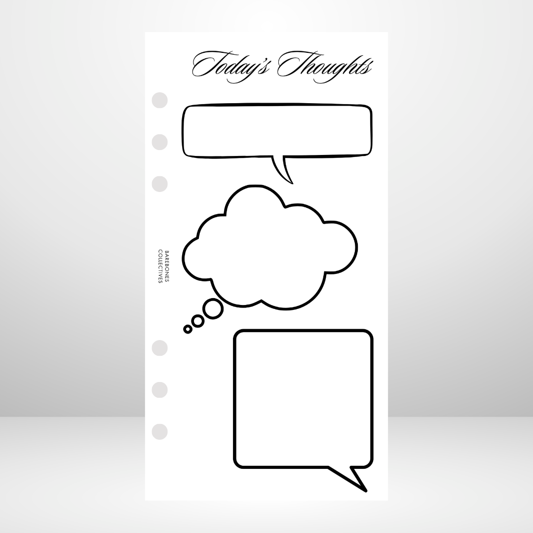 Todays Thoughts Signature Wallet Inserts