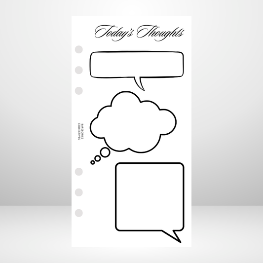 Todays Thoughts Signature Wallet Inserts