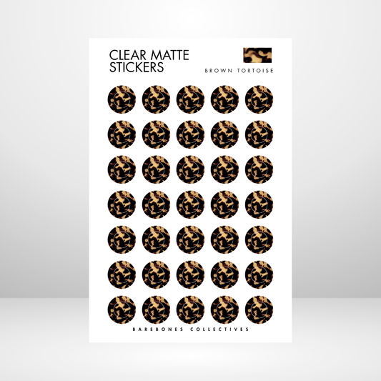 Brown Tortoise Halo 4x6 Sticker Sheet