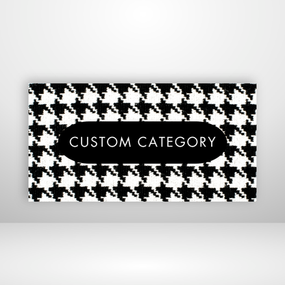 Houndstooth Coverage Cash Envelopes Labels Set of 3