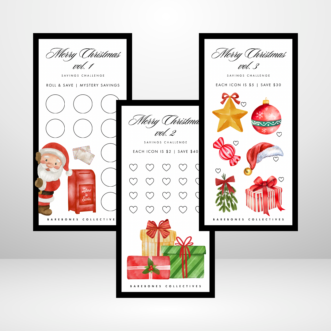 Merry Christmas Savings Challenge and Envelope Set