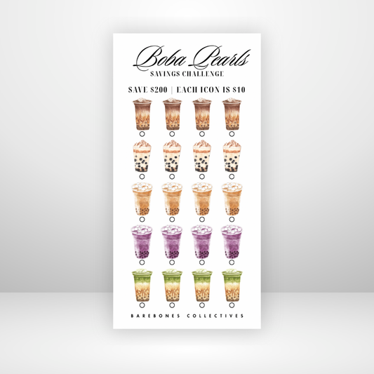 Boba Pearls Savings Challenge Save $200
