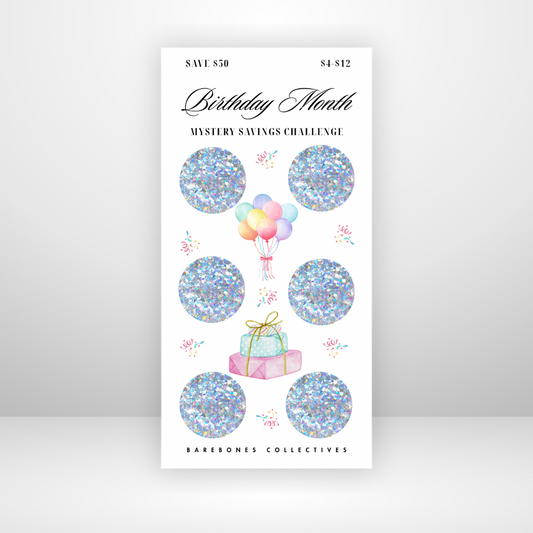 Birthday Month Mystery Scratch Off Savings Challenge Save $50