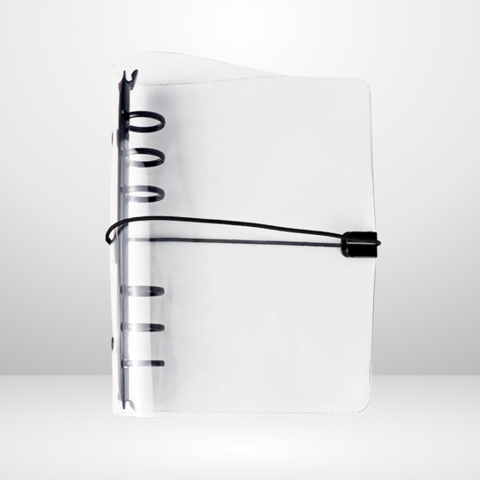 Noir Minimal Clear Stretchy Cord Binders