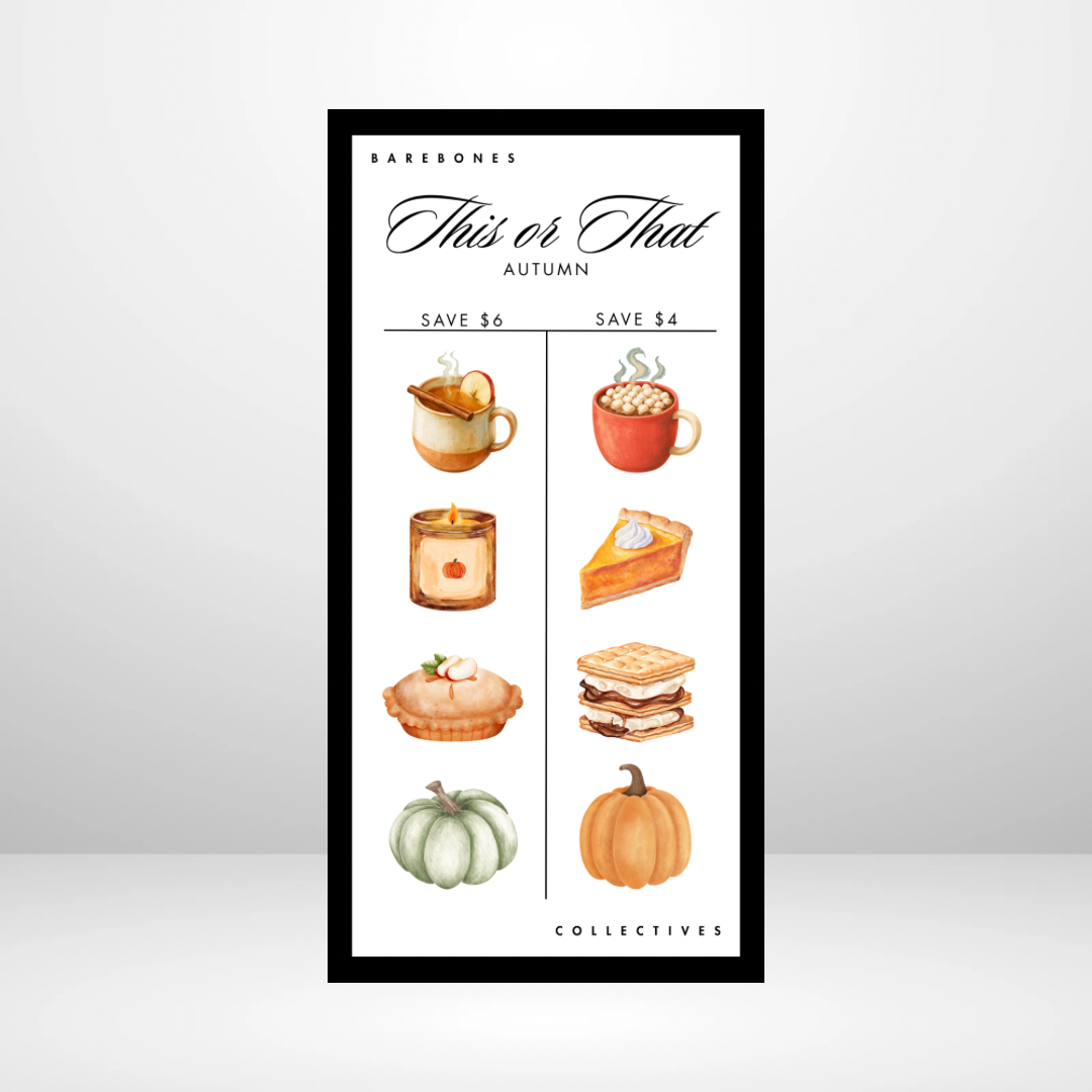 Autumn This or That Savings Challenge