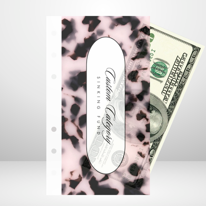 OG Pink Tortoiseshell Handmade Cash Envelope Personal Size Set of 3