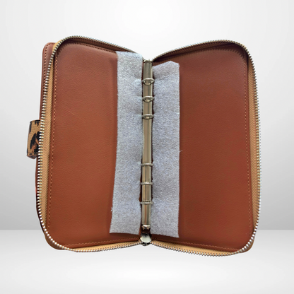 Barebones Signature Wallet in Brown Leopard PRE-ORDER