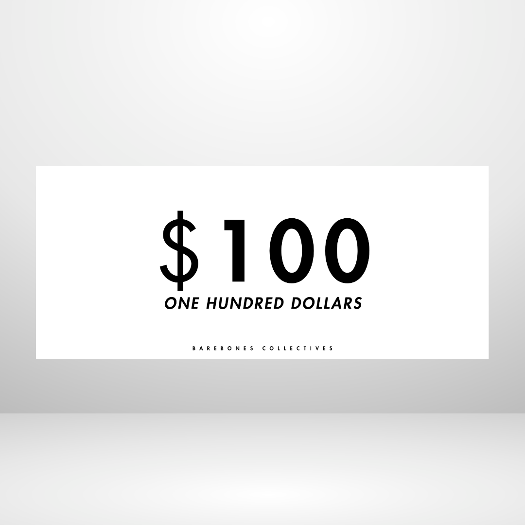 $100 - $50,000 - Frosted Matte Set of 4 Cash Place Holders