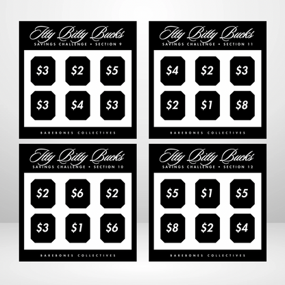 Itty Bitty Bucks Saving Challenges and Envelopes Bundle