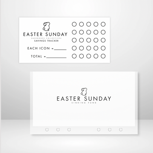 Easter Sunday - Matte Cash Envelope + Savings Trackers