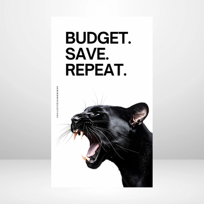 Budget Save Repeat Soft Touch Dashboard