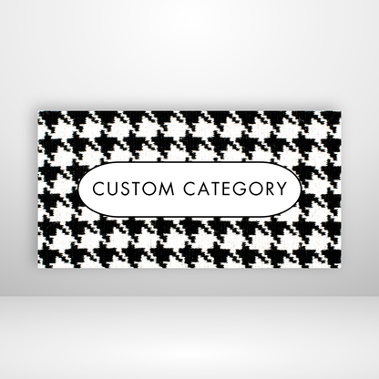 Houndstooth Coverage Cash Envelopes Labels Set of 3