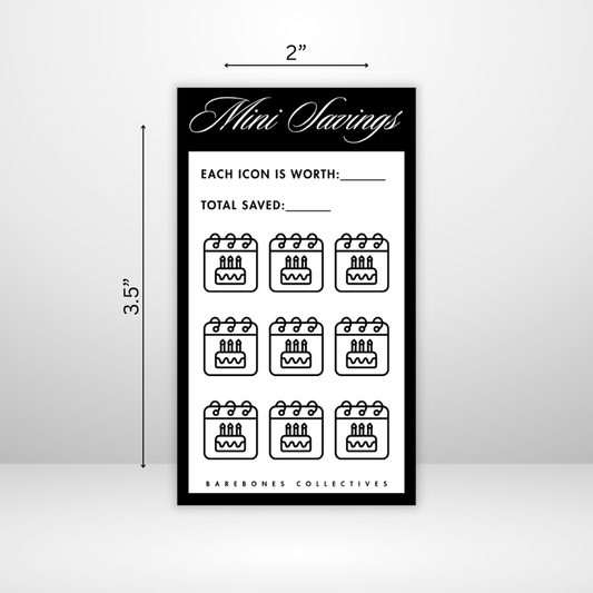 Birthday Month Noir Mini Savings Challenge