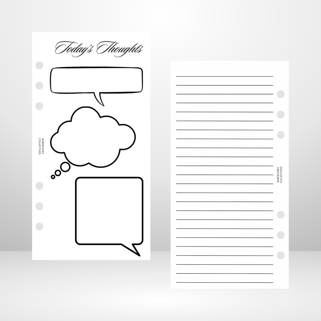 Todays Thoughts Signature Wallet Inserts