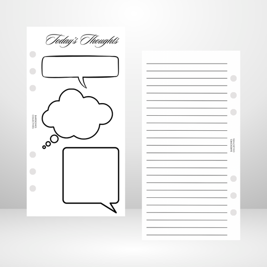 Todays Thoughts Signature Wallet Inserts