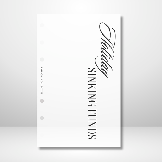 Holiday Sinking Funds Matte Vellum Dashboard