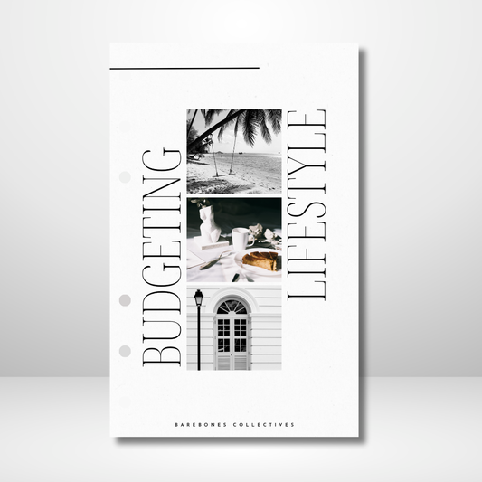 Budgeting Lifestyle Black and White Vibes Linen Dashboard