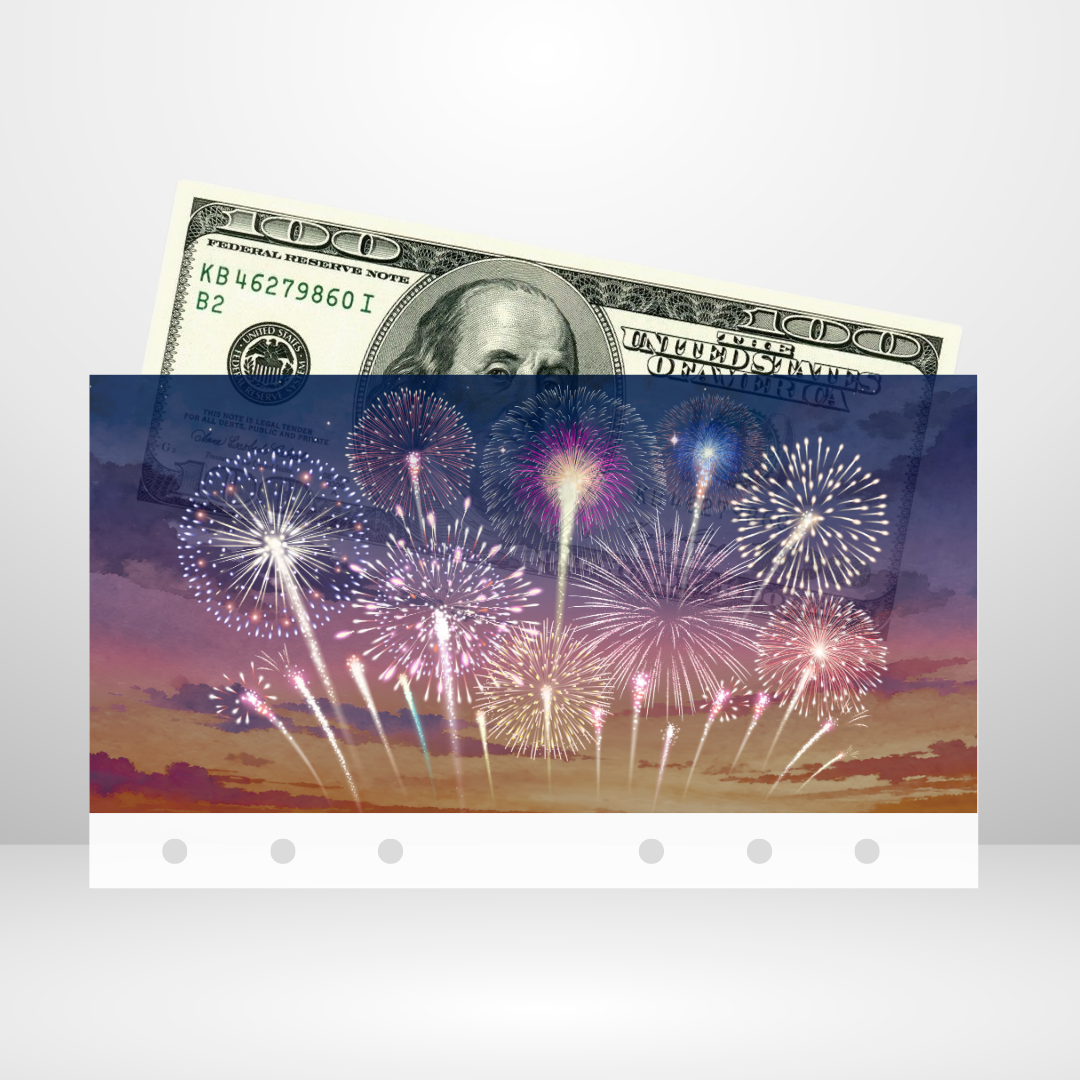 Forth of July Handmade Cash Envelope