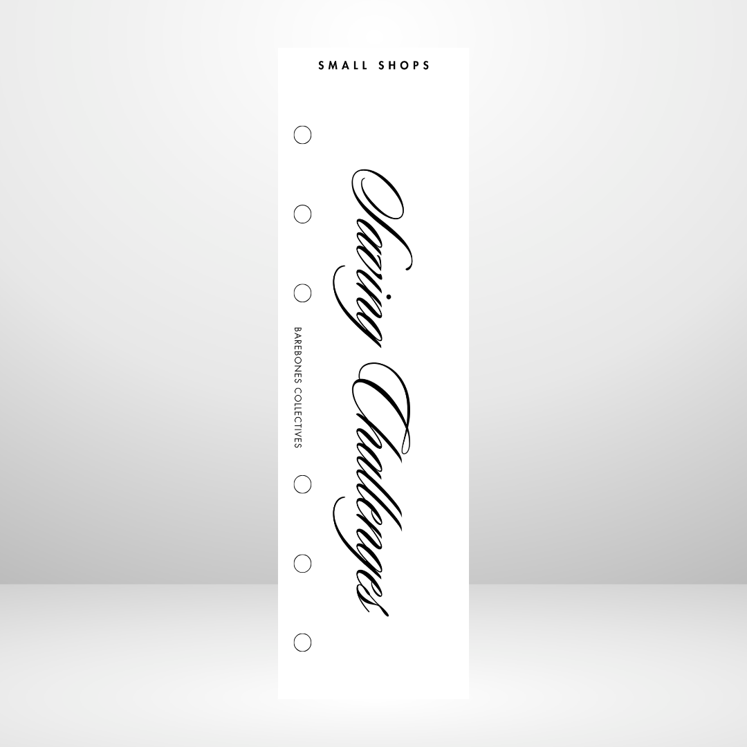 Small Shops Saving Challenges Personal Size Binder Bookmark