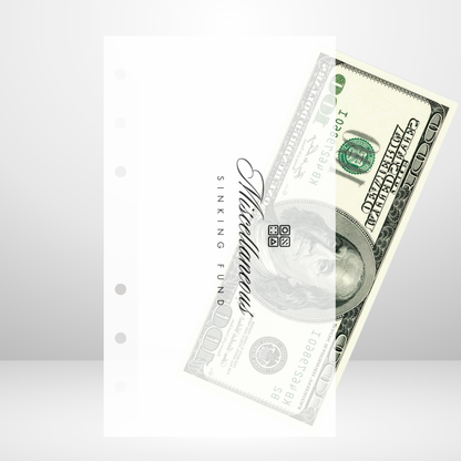 Wallet Bundle Icon Style Handmade Cash Envelope Personal Size Set of 9