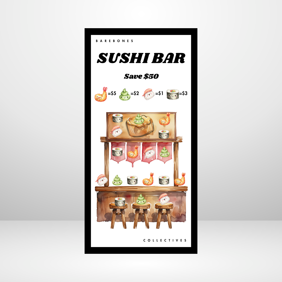 Sushi Bar Savings Challenge