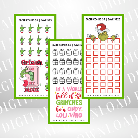 Grinch #2 Set of 3 Savings Challenges DIGITAL DOWNLOAD