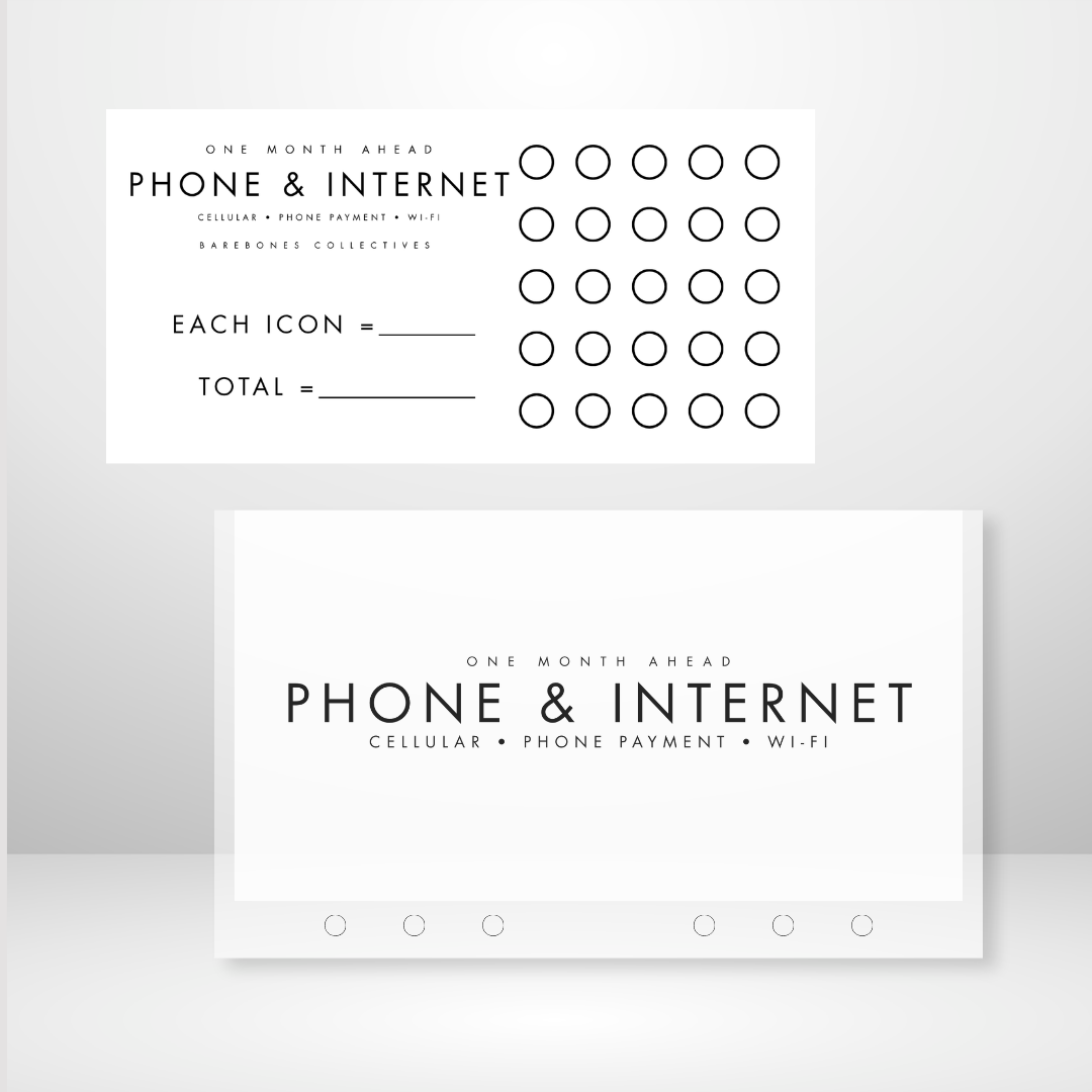 One Month Ahead Matte Cash Envelope + Savings Trackers Sets