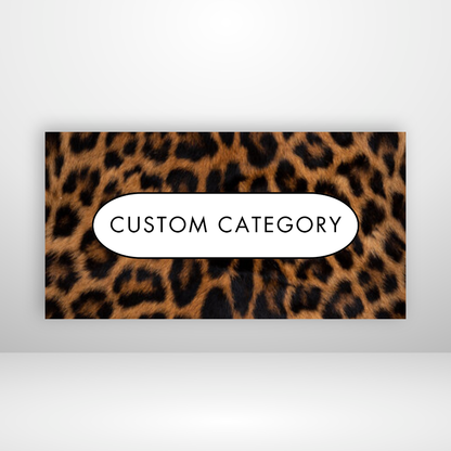 Leopard Fur Full Coverage Cash Envelopes Labels Set of 3