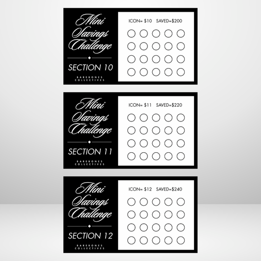 Mini Saving Challenges and Envelopes Bundle