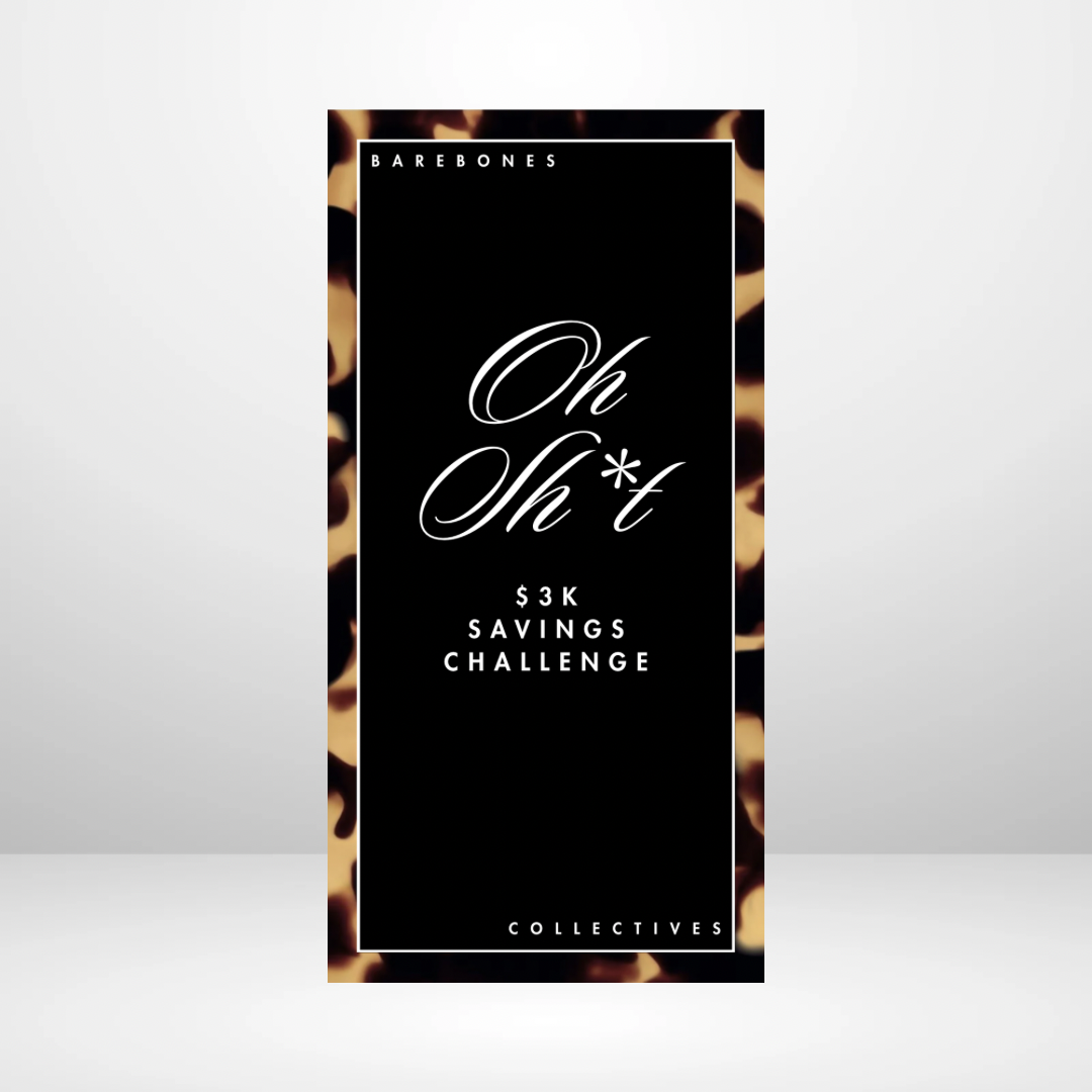 Oh Sh*t Brown Tortoiseshell Savings Challenge