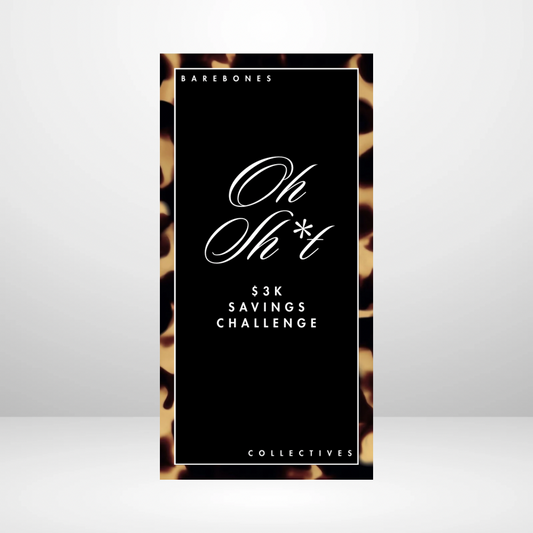 Oh Sh*t Brown Tortoiseshell Savings Challenge