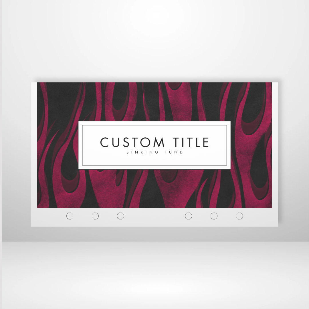 Velvet Flames Matte Cash Envelopes
