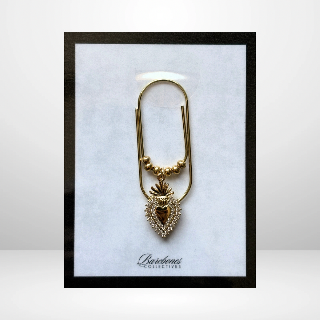The Sacred Heart Paper Clip Charm
