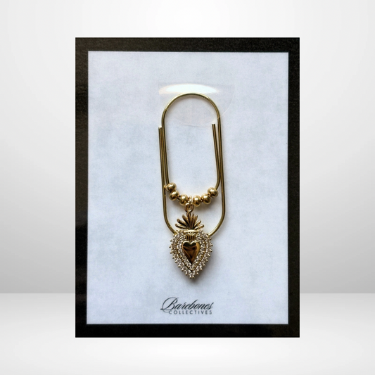 The Sacred Heart Paper Clip Charm