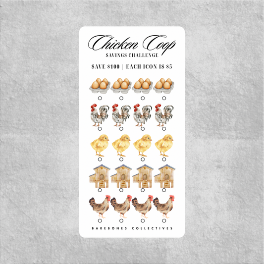 Chicken Coop Savings Challenge Save $100