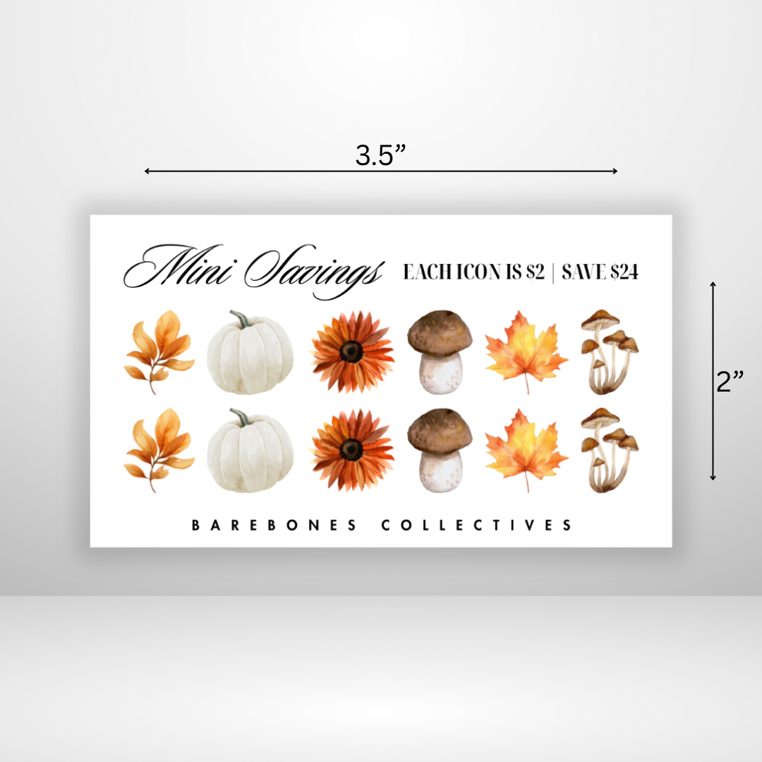 Fall Mushrooms Mini Savings Challenge Save $24