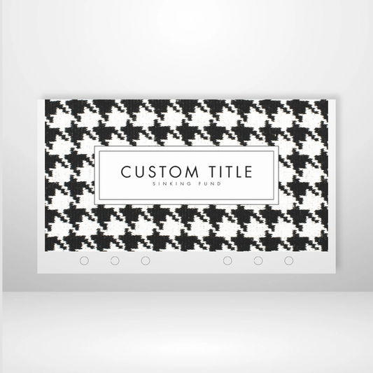 Hounds Tooth Matte Cash Envelopes