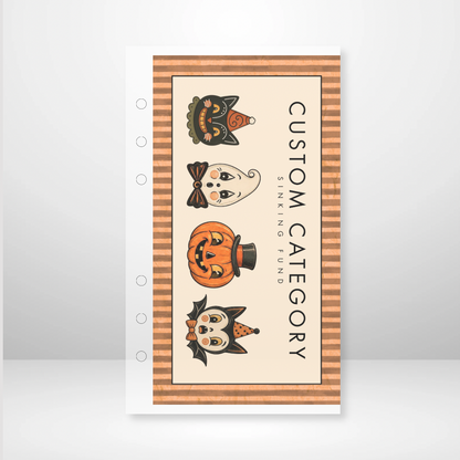 Vintage Halloween Matte Cash Envelopes